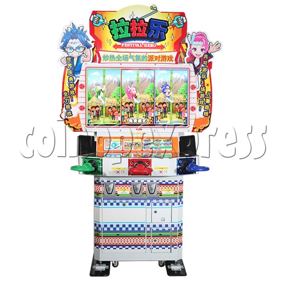 Festival Hero Ticket Redemption Arcade Machine front view