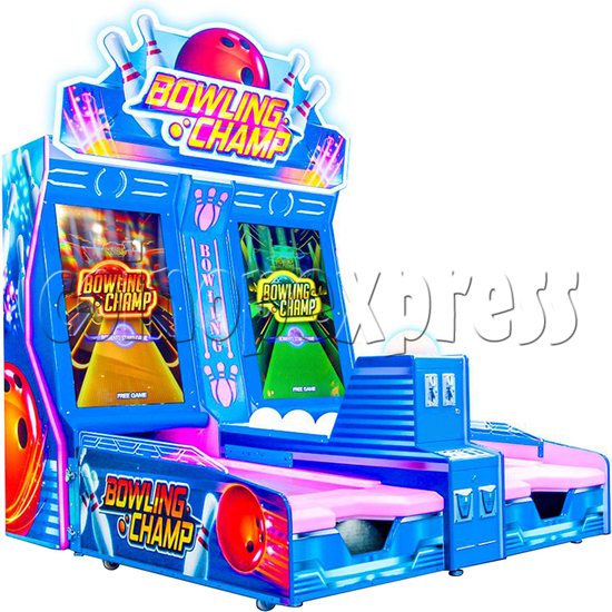 Bowling Champ Video Game Ticket Redemption Machine (Kids Edition) left view