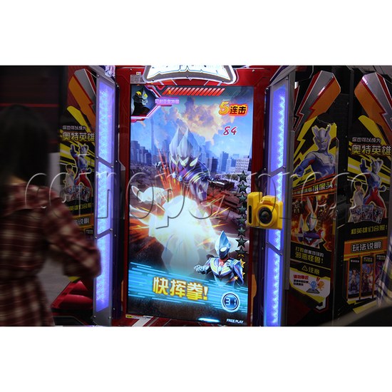 Ultraman Go Motion Sensing Game Ticket Redemption Machine screen display