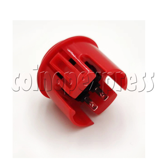 30mm Round Momentary Contact Push Button with Clipper side view
