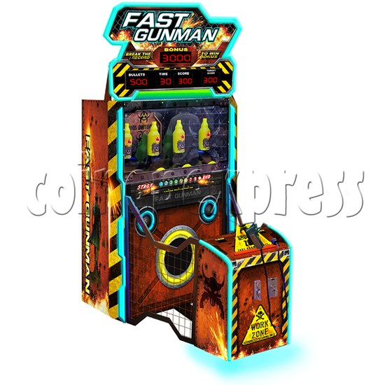 Fast Gunman Shooting Arcade Machine single cabinet