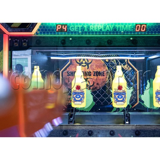 Fast Gunman Shooting Arcade Machine bottles