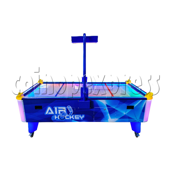Large Air Hockey with Light Box and Table LED Light 4 Players Air Hockey side view 2