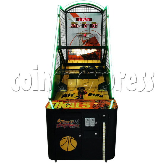 Street Basketball Ticket Redemption Machine with LED Lighting front view