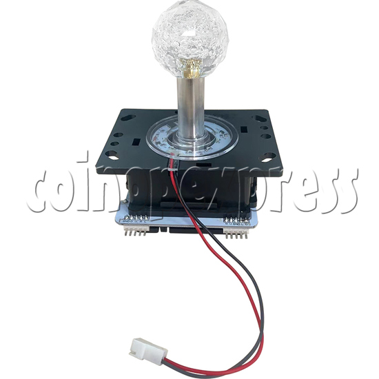 Illuminated Superior Joystick for Arcade Machine 37.28mm Diamond Ball Top front view