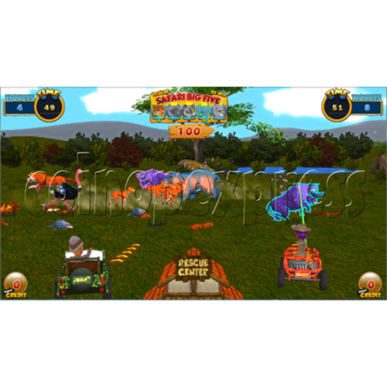 Safari Ranger 2 Player Ticket Redemption Game Machine SD (Used)