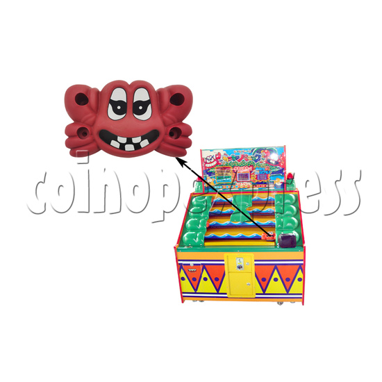 Replacement Crab for Cracky Crab Redemption Machines - installation view