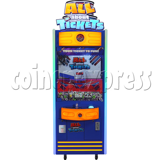 All About Tickets Redemption Machine front view