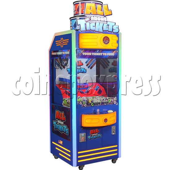 All About Tickets Redemption Machine left view