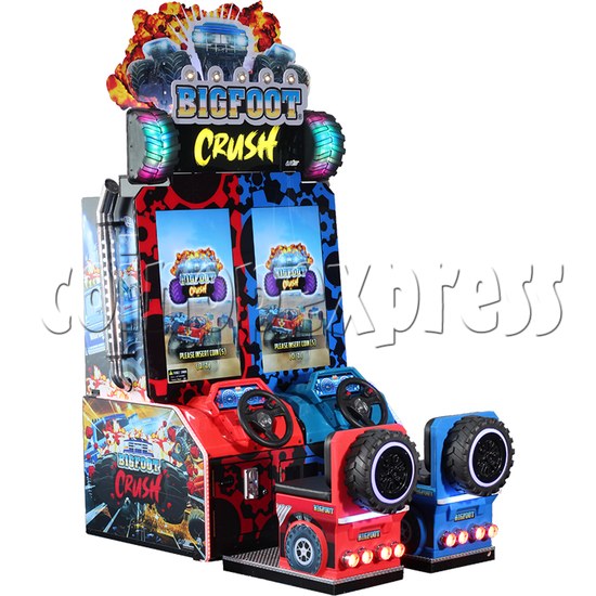 Big Foot Crush Driving Machine (Twin Seat) left view