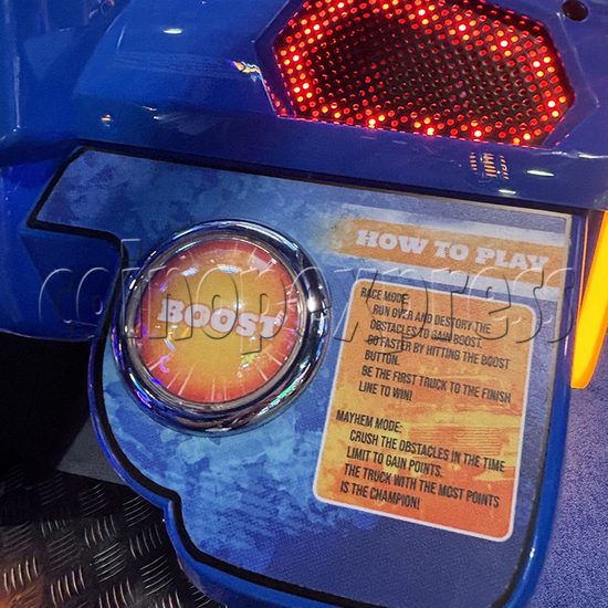 Bigfoot Mayhem Driving Machine (65inch LCD screen) boost button