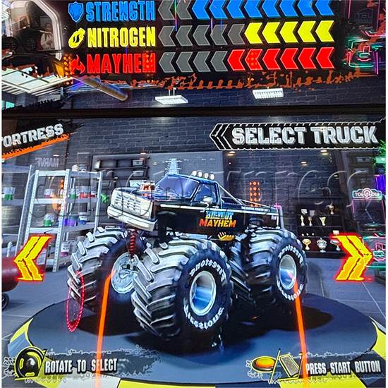 Bigfoot Mayhem Driving Machine (65inch LCD screen) screen display 2