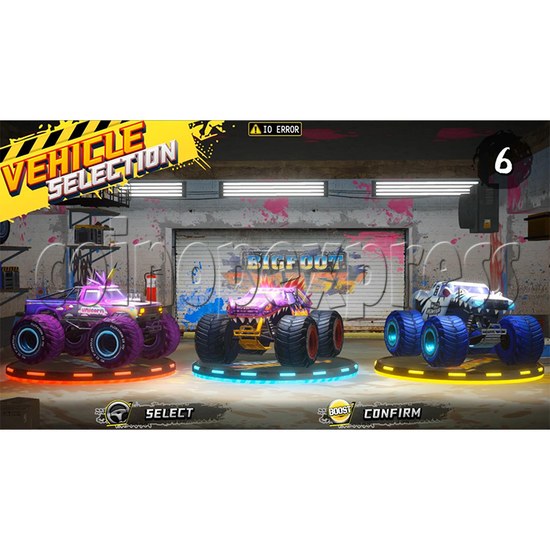 Bigfoot Smash Driving Machine screen display 1