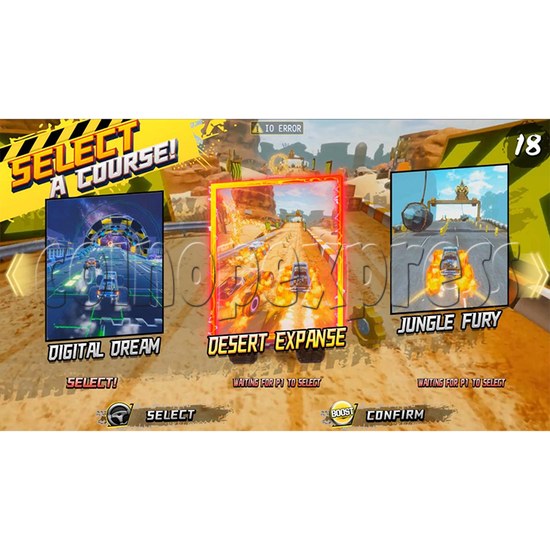 Bigfoot Smash Driving Machine screen display 2