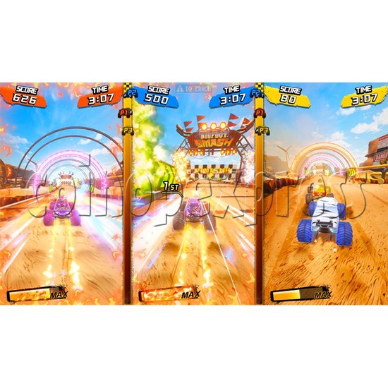 Bigfoot Smash Driving Machine screen display 3