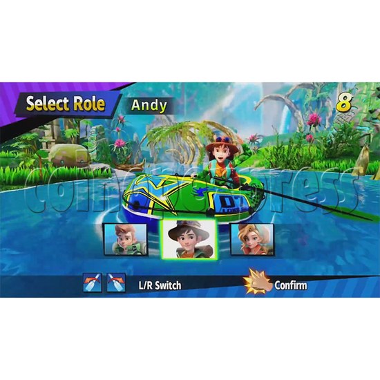 Dino Storm Arcade Machine screen display 1