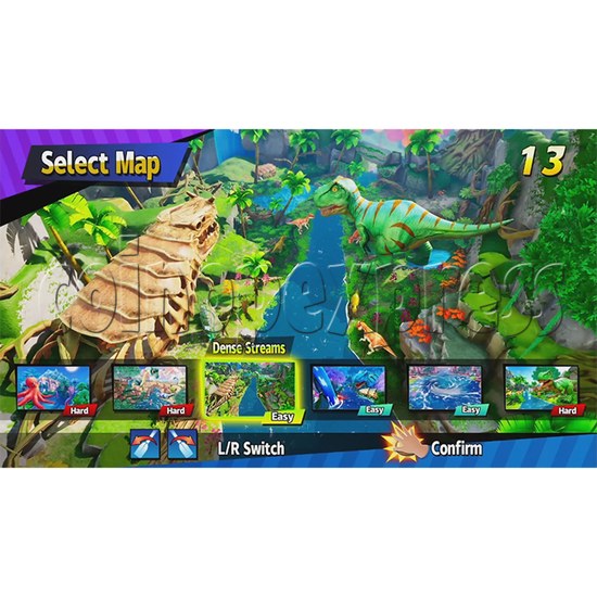 Dino Storm Arcade Machine screen display 2