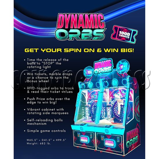 Dynamic Orbs Ticket Redemption Machine catalog