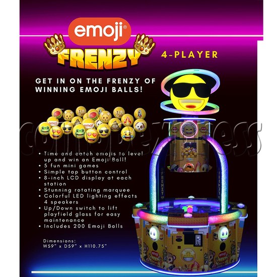 Emoji Frenzy Ticket Redemption Machine catalog