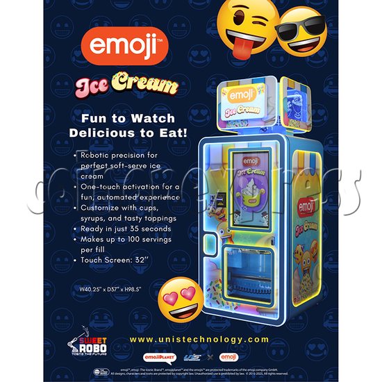 Emoji Ice Cream Vending Machine catalog