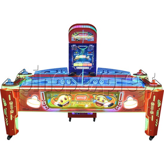 Emoji Power Puck Air Hockey Machine (multi-puck version) front view