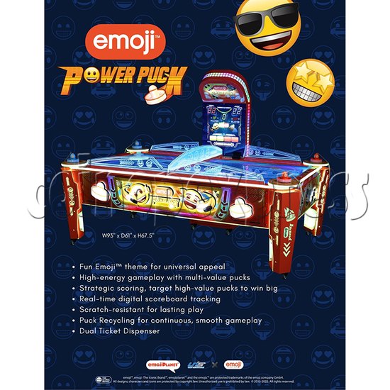 Emoji Power Puck Air Hockey Machine (multi-puck version) catalog