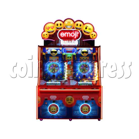 Emoji Roller Ticket Redemption Machine front view