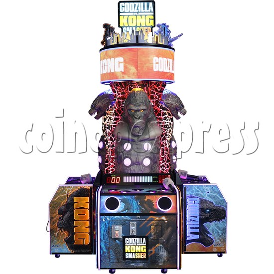 Godzilla vs. Kong Smasher Hammer Machine (4 Players) front view