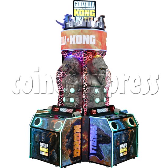 Godzilla vs. Kong Smasher Hammer Machine (4 Players) angle view