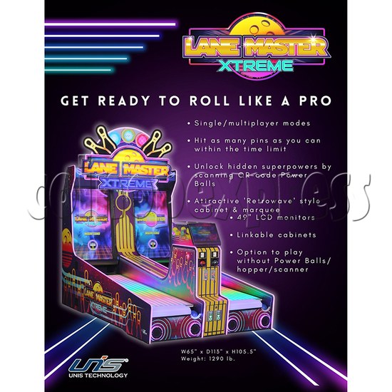 Lane Master Xtreme Video Bowling Machine (Prize & Ticket) catalog