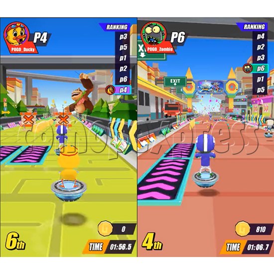 Pogo Jump Sport Game Machine (DLX) screen display