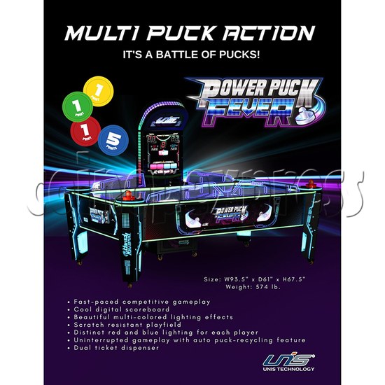 Power Puck Fever Air Hockey Machine catalog