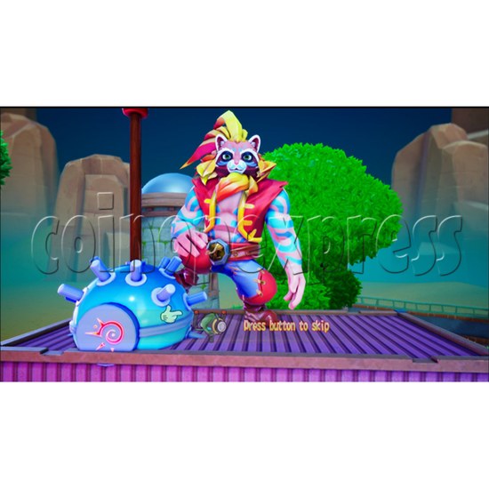 Raccoon Rampage Water Shooting Machine (4 Players) screen display 2