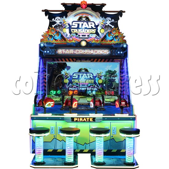 Star Crusaders 2 Water Shooting Machine (4 Players) front view