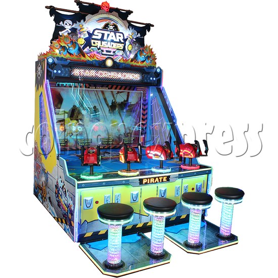 Star Crusaders 2 Water Shooting Machine (4 Players) left view