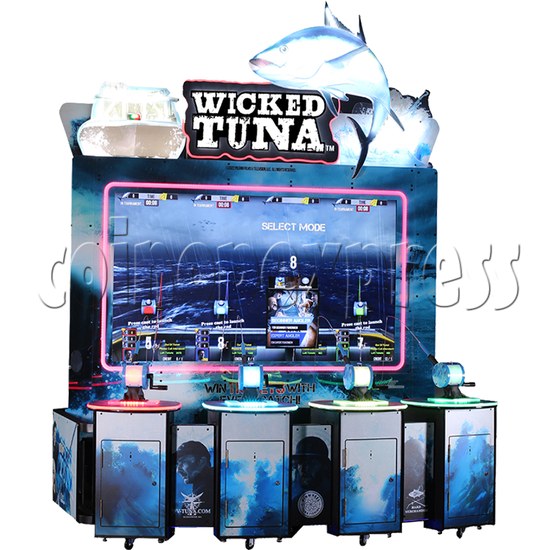 Wicked Tuna Fishing Simulation Arcade Machine (4 players) left view