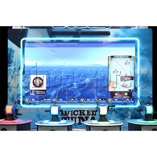 Wicked Tuna Fishing Simulation Arcade Machine (4 players) playfield