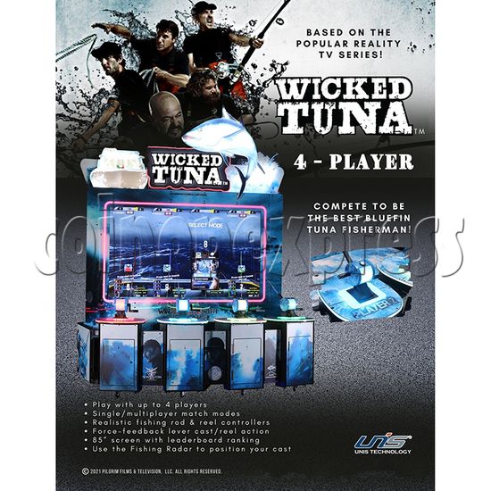 Wicked Tuna Fishing Simulation Arcade Machine (4 players) catalog
