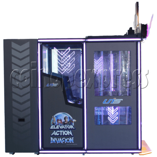 Elevator Action Invasion Arcade Machine (DLX Version) side view