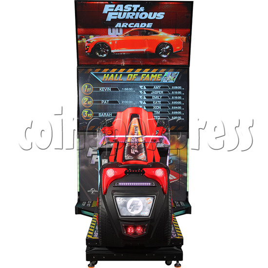 Fast and Furious Arcade Machine Motion Version front view