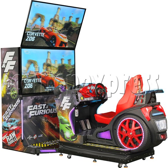 Fast and Furious Arcade Machine Motion Version left view