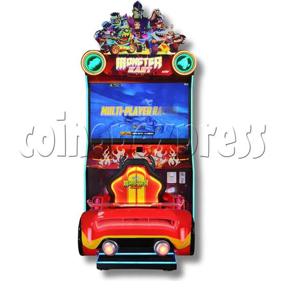 Monster Kart Racing Arcade Machine front view