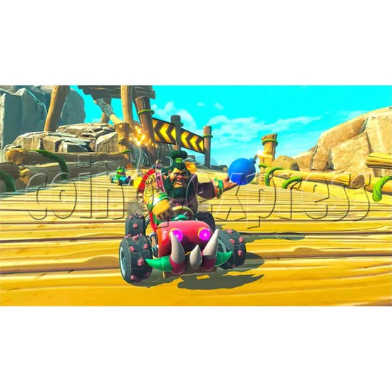 Monster Kart Racing Arcade Machine screen display