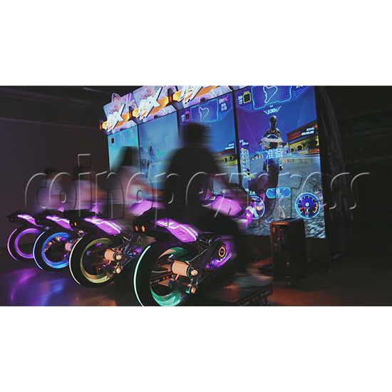 Storm Rider X Motorcycle Racing Arcade Machine play view