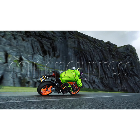 Asphalt Moto Blitz DX Racing Arcade Machine screen display 3