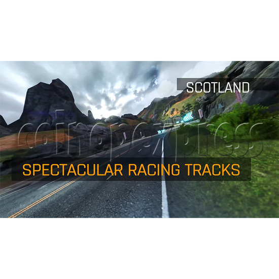 Asphalt Moto Blitz DX Racing Arcade Machine screen display 5