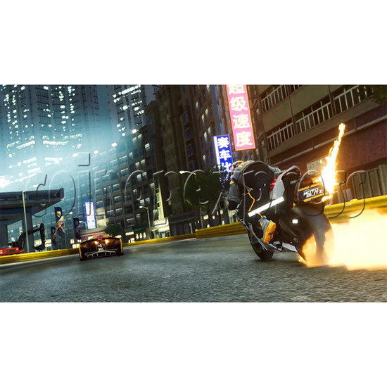 Asphalt Moto Blitz DX Racing Arcade Machine screen display 6