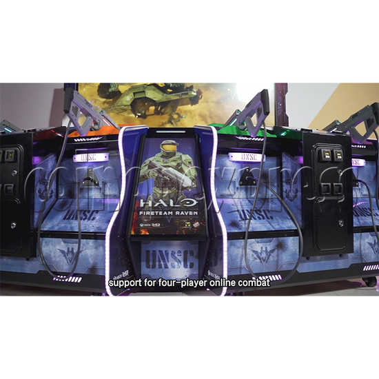 Halo: Fireteam Raven Shooting Arcade Machine (Stand 4P Version) front door