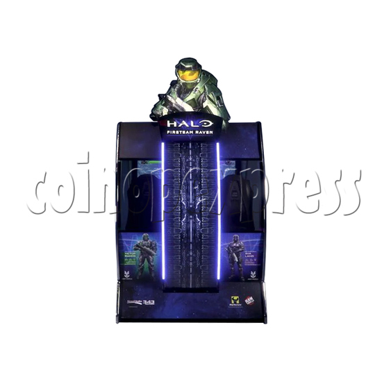 Halo: Fireteam Raven Shooting Arcade Machine (Theatre 2P Version) front view