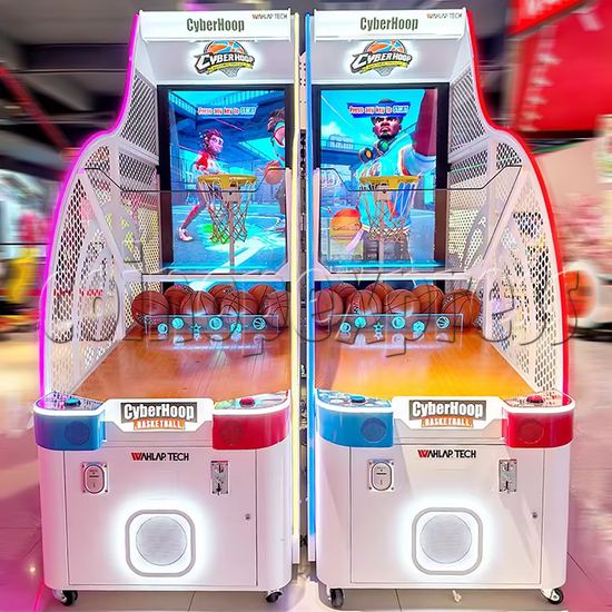 Cyber Hoop Basketball Shooting Machine front view